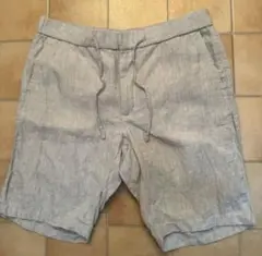 H&M US36R 麻100% ハーフパンツ