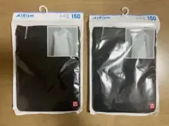 【新品】ユニクロ KIDS エアリズムタンクトップ 150 ブラック 2枚セット