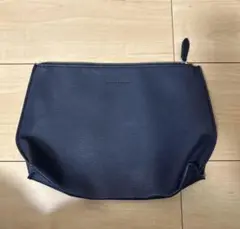 united arrows レザーポーチ　ネイビー