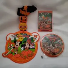 ディズニーランド ハロウィン 2005 チケットホルダー 缶バッジ マグネット