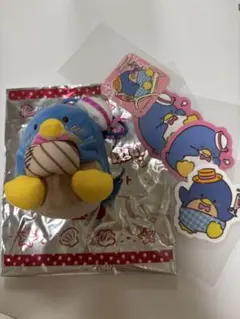 スシローはぴだんぶい♡日焼けタキシードサム♡マスコット＆ピック＆ステッカーセット