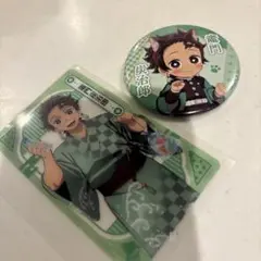 竈門炭治郎 缶バッジとカードセット ナムコ