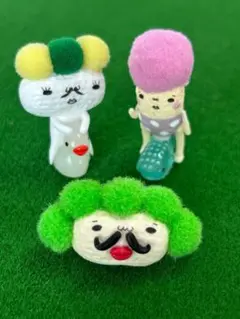 落花生　オブジェ　ミニチュア　あひる　マグネット　落花生アート　3種類