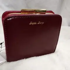 Legato Largo 二つ折り財布 がま口 ワインレッド 新品タグ付