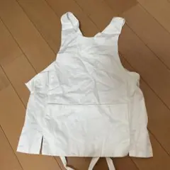 ホワイト肩ひも付きエプロン サイズ12
