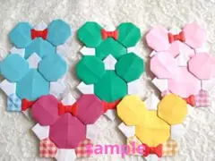 ♥20枚　シンプル折り紙メダルハンドメイドプレゼンご褒美メッセージカード♥