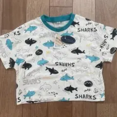 【新品未使用】タグ付き 半袖Tシャツ ベビー 90センチ 綿100% 魚