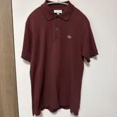 LACOSTE CLASSIC FIT ポロシャツ US S ボルドー