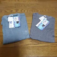 【インナーに】胸ポケット付きロングTシャツ/サイズL