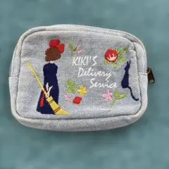 デニムポーチ 魔女の宅急便 キキ刺繍