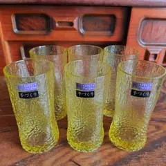 手づくり　KURATA Craft Glass　コップ　６客セット