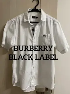 BURBERRY BLACK LABEL 半袖シャツ ホワイト サイズ3