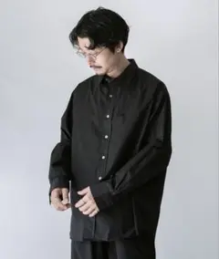 美品　25ss レショップ　オーバーダイシャツ　ブラック　3