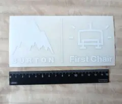 BURTON バートン カッティングステッカー正規品 ホワイト