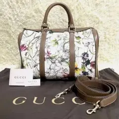 極美品✨GUCCI 2way フローラ ミニボストン ショルダーバッグ 保存袋