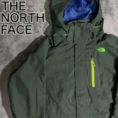 NORTH FACE ノースフェイス マウンテンパーカー XL ダークグリーン