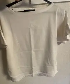 SACRA アイボリー 半袖Tシャツ