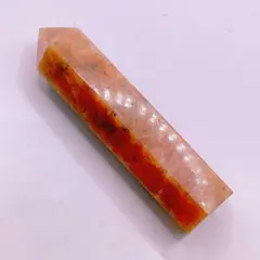 サンストーン 天然石 六角柱 置物 ストーン タワー 勝利 成功 約8cm