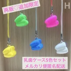 【再販・追加出品⭐︎限定333円！⭐︎】　乳歯ケース　5色セット　H