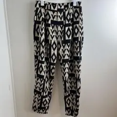 RAY BEAMS レイビームス ジオメトリック柄 テーパードパンツ サイズ1