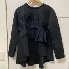 フリルギャザーtシャツ ロンt 長袖