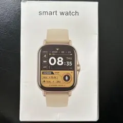 タイムセール⭐︎ 新品未使用♡スマートウォッチ ベージュ 本体