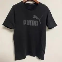 PUMA プーマ ブラック Tシャツ ロゴ入り M
