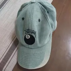 Stussy 8ボールデザイン キャップ グリーン