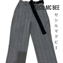 CECIL Mc BEEセシルマクビー チェック長ズボン パンツ