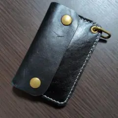 ミニトラッカーウォレット　ハンドメイド　栃木レザー