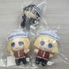 ２個セット　ソウルイーター展　ちぃぬい　ぬいぐるみ　ブラックスター　椿 ソウルイーター展事後通販 ちぃぬい 中務椿: キャラグッズ