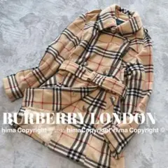 【幻】BURBERRY LONDON イングランド製 メガチェックトレンチコート