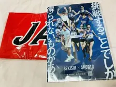 陸上日本選手権配布タオル　クリアファイルセット