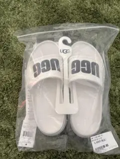 「新品未使用」UGG サンダル ホワイト グレー サイズ7