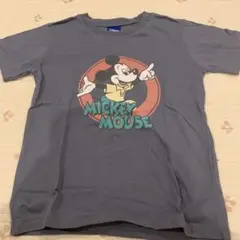 【新品未使用】　ミッキーマウス グレー Tシャツ　130 バースデイ
