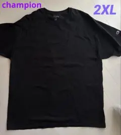 Champion チャンピオン 2XL 半袖 Tシャツ 黒 ブラック メンズ