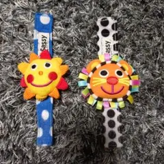 Sassy サッシー にこにこリストラトル がらがら 知育玩具 2個セット