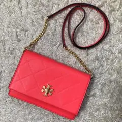 【美品】TORY BURCH ショルダーバッグ レザー キルティング チェーン