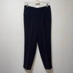 テーパードスラックス センタープレス　ブラック　パンツ　シンプル　15号LL