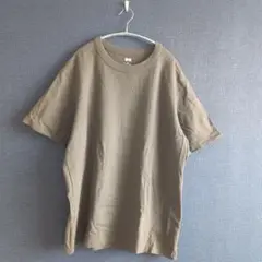 ユニクロ UNIQLOU クルーネックT 半袖 XL オリーブ