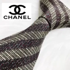 美品 CHANEL シャネル ネクタイ