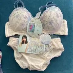 PURE CHERIE ノンワイヤー ブラジャーショーツセット L