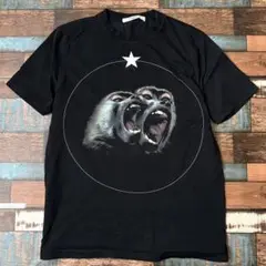 GIVENCHY ジバンシー　アニマル　メンズ　黒　半袖tシャツ