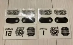 【阪神タイガース】アイブラックフェイスシール　 森下選手　中野選手　2点セット