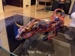 未使用品　闘牛のオブジェ　置物