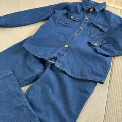 デニムセットアップ　150 美品