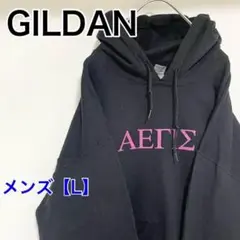 YAS40【US輸入】GILDAN(ギルダン)　パーカー【メンズL】長袖　黒色