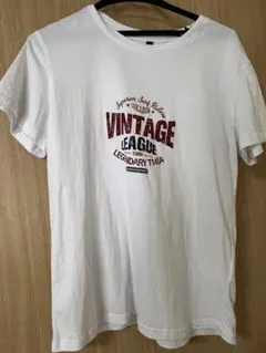 プリント白Tシャツ