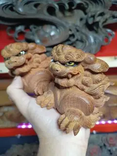 木鼻　獅子　彫刻　現状品　寺院　仏閣　だんじり　欄間　木彫り　アンティーク 2a08e19527c836d2294ce5533c1f70