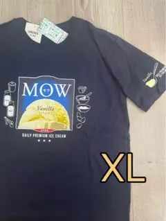 企業コラボ Tシャツ 半袖 ユニセックス 森永乳業 モウ MOW アイス XL